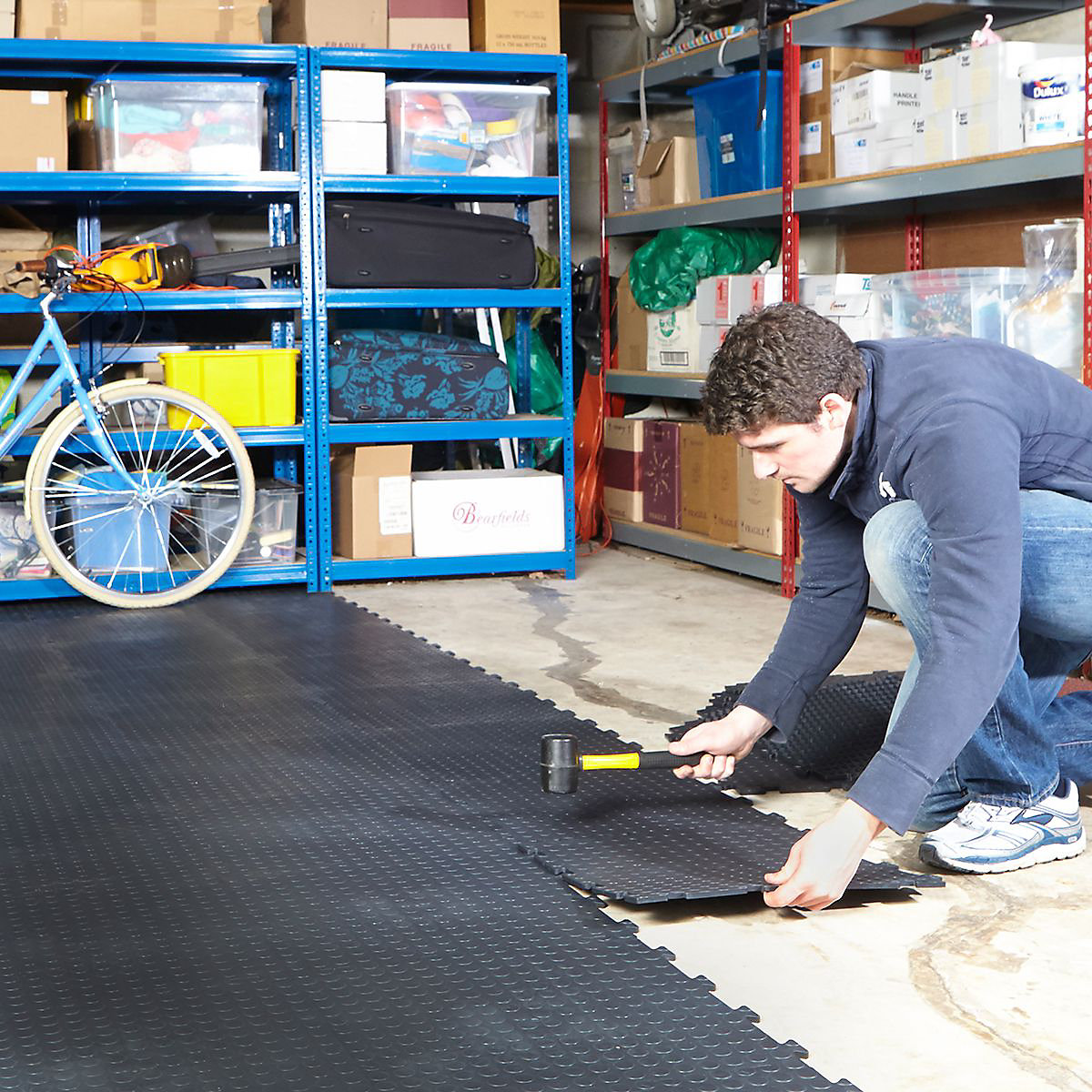 BiGDUG Essentials Single Garage Interlocking Floor Tile Mega Deal (Product illustration 3)-2