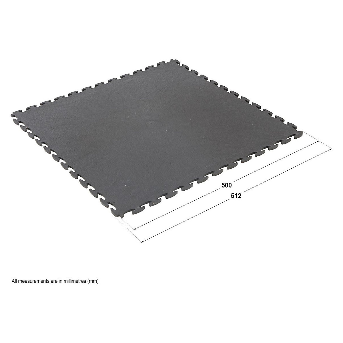 BiGDUG Heavy Industrial Interlocking Vinyl Floor Tiles (Product illustration 7)-6