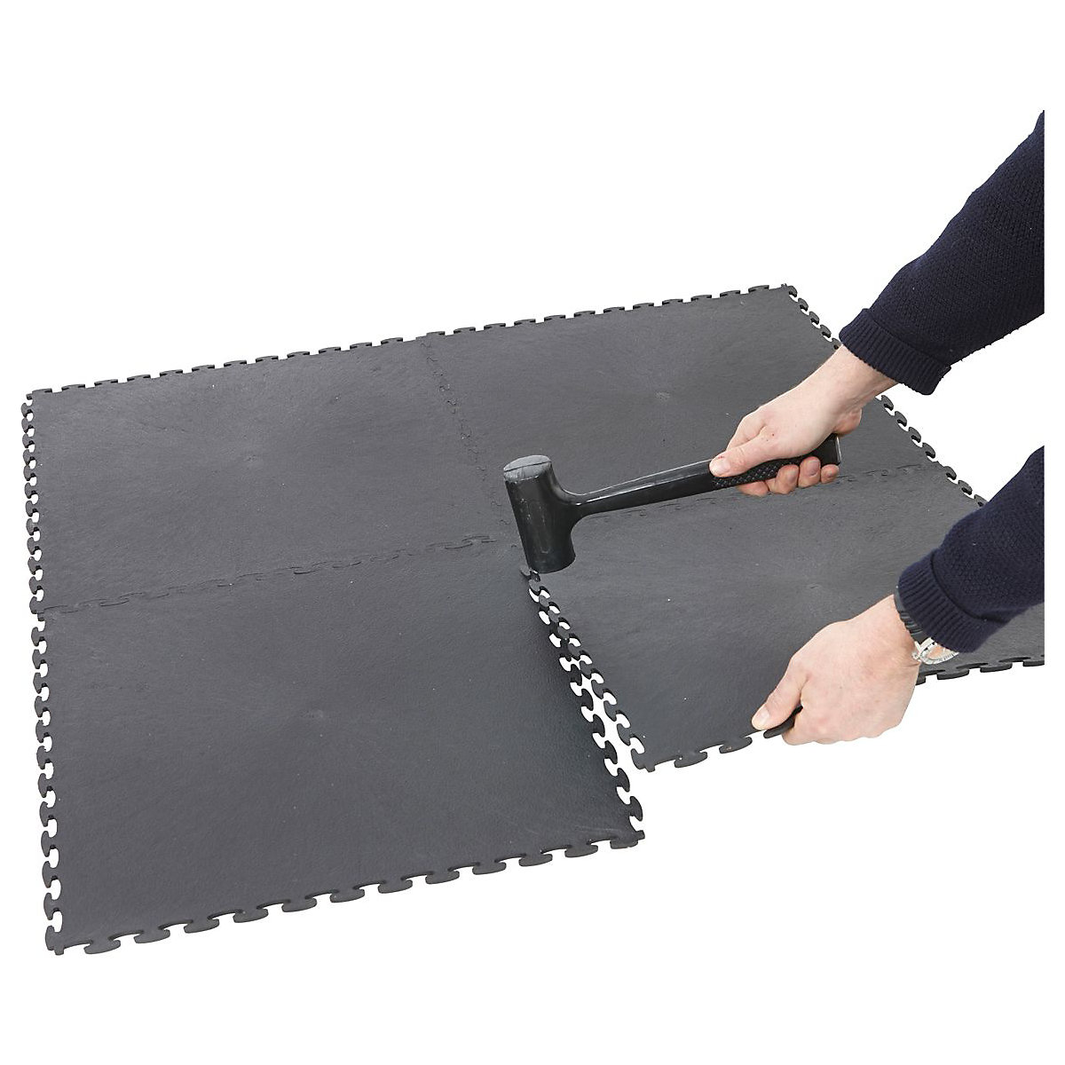 BiGDUG Heavy Industrial Interlocking Vinyl Floor Tiles (Product illustration 6)-5