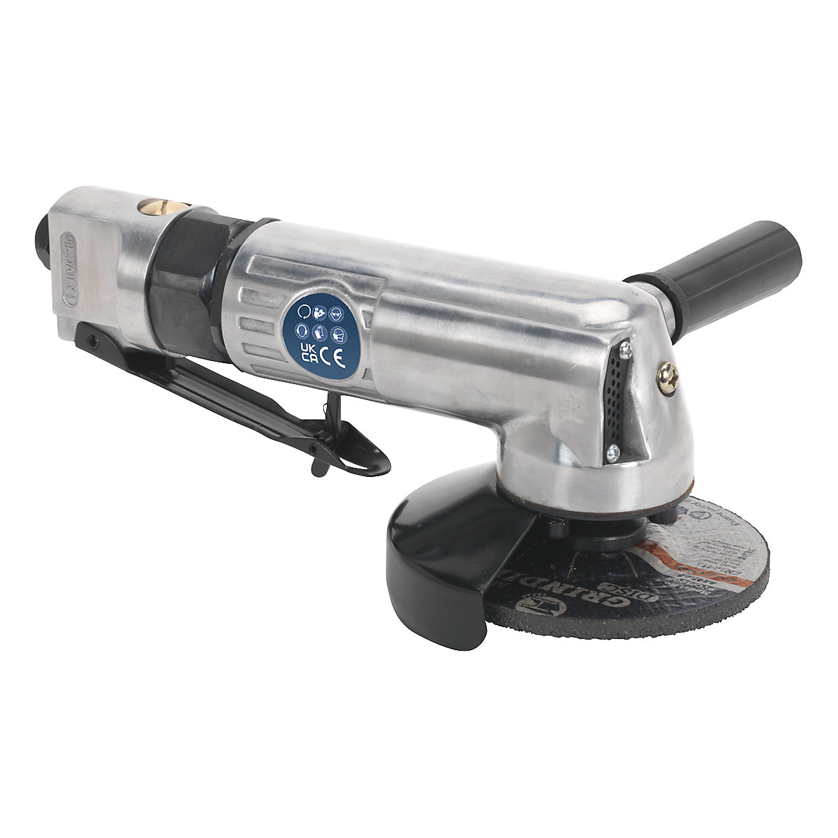 Sealey 100mm Diameter Heavy-Duty Angle Air Grinder with Throttle Safety (Product illustration 4)-3