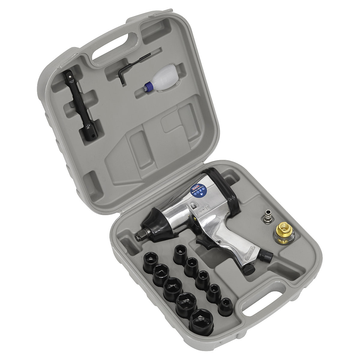 Sealey 1/2"Sq Drive Air Impact Wrench Kit with Sockets