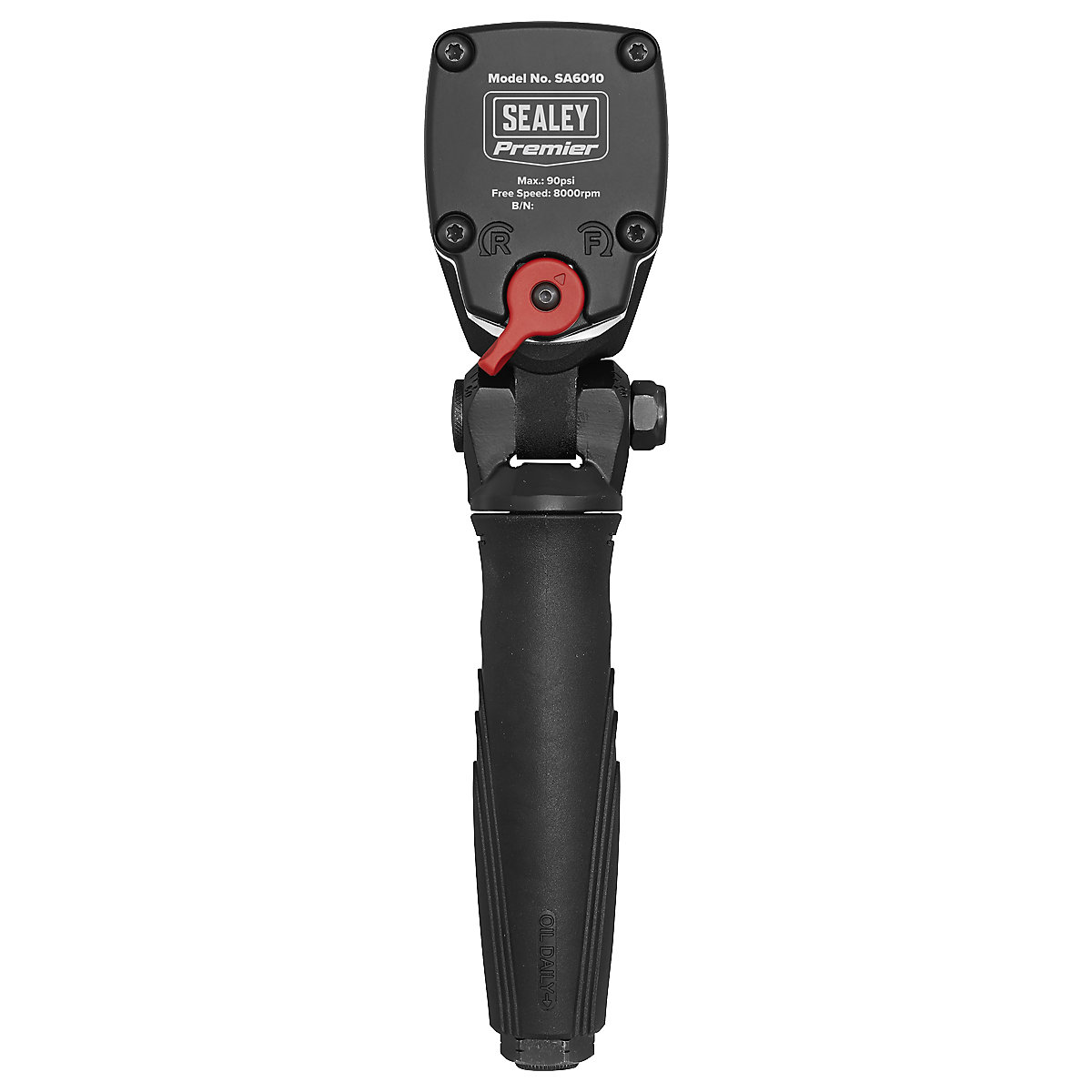 Sealey 1/2"Sq Drive  Twin Hammer Super Stubby Air Impact Wrench (Product illustration 3)-2