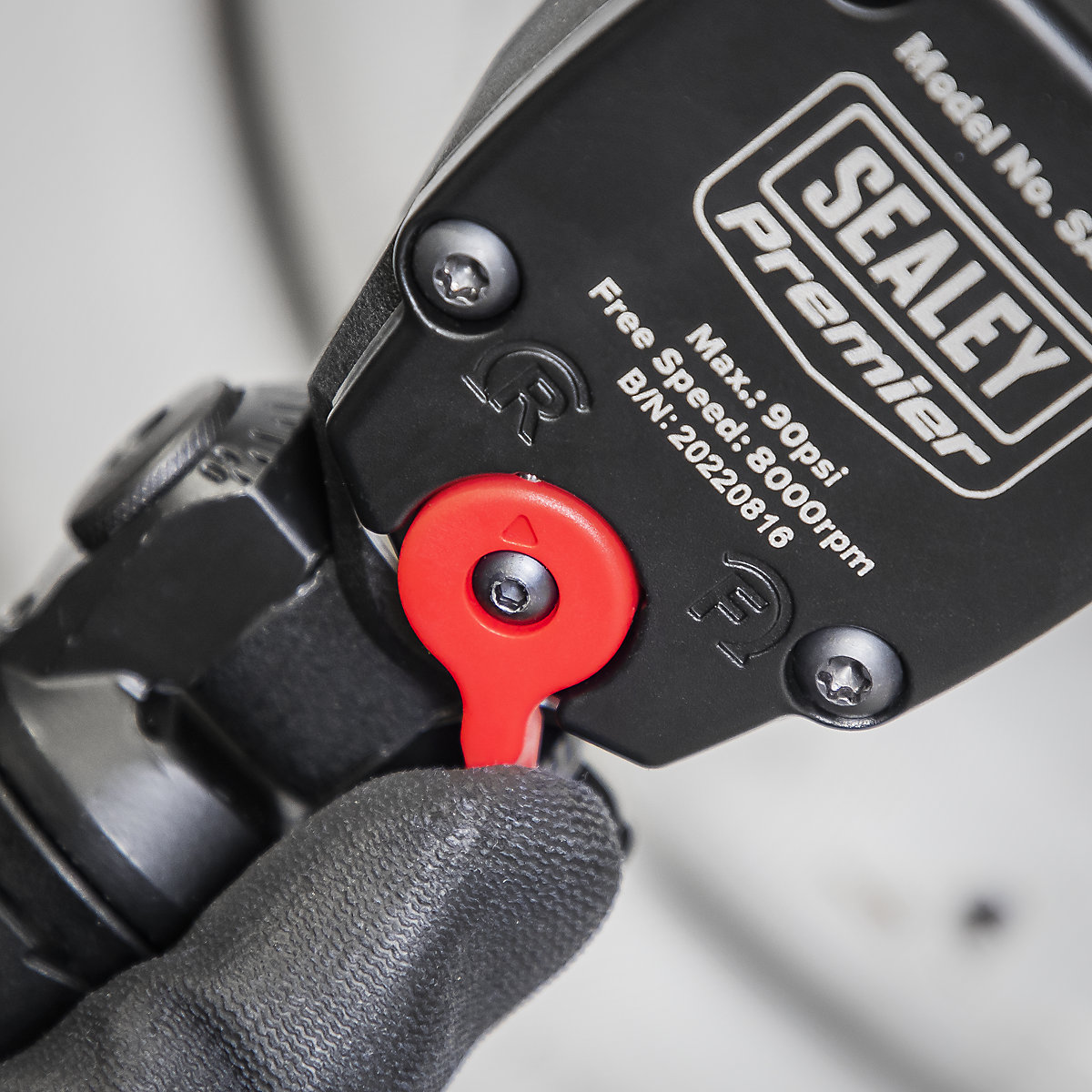 Sealey 1/2"Sq Drive  Twin Hammer Super Stubby Air Impact Wrench (Product illustration 4)-3