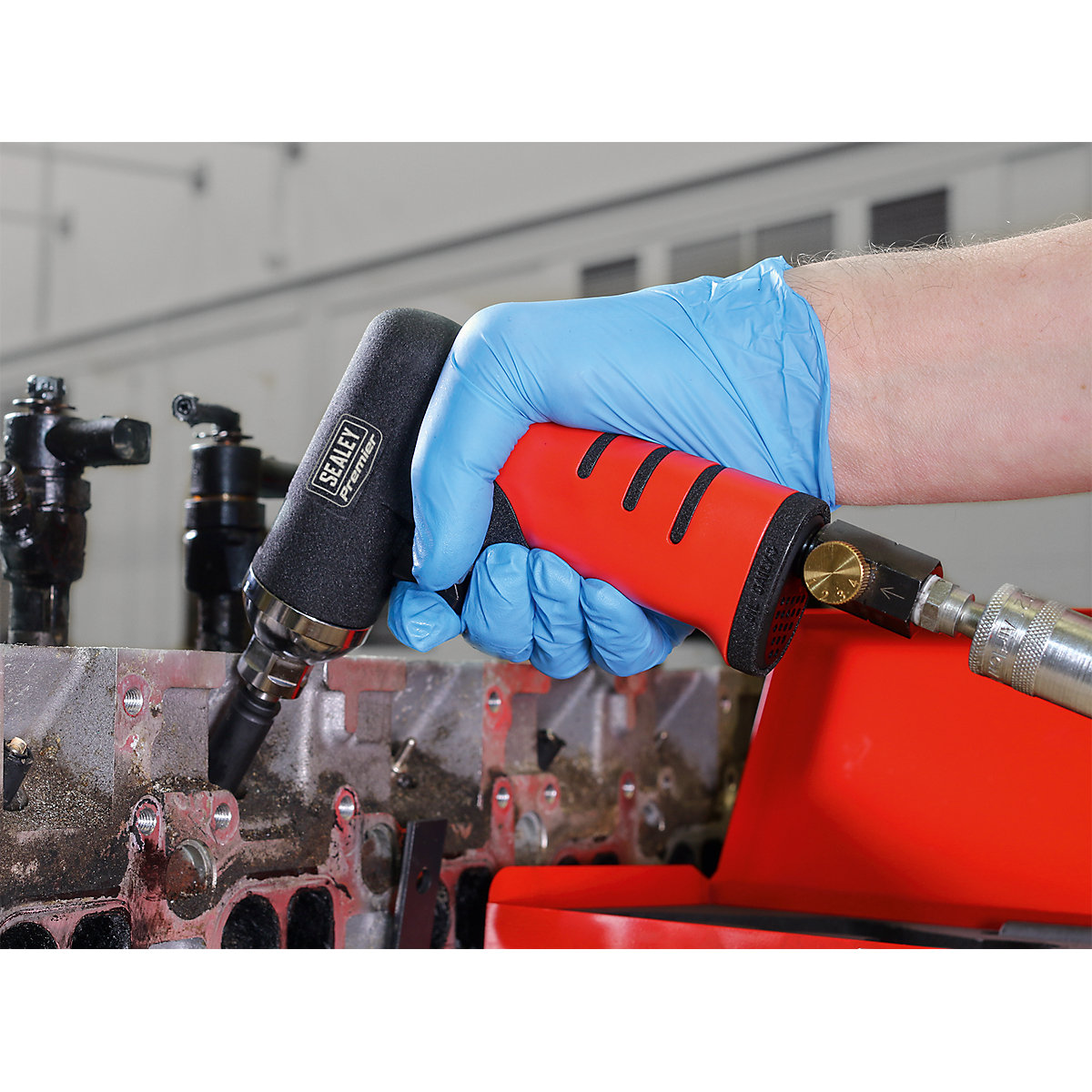 Sealey 1/4"Sq Diesel Drive Air Impact Wrench Glow Plug Kit (Product illustration 5)-4