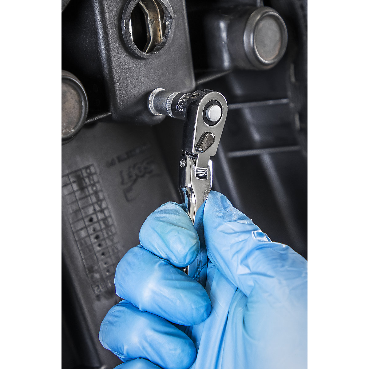 Sealey Micro Flexi-Head Ratchet Wrench | 1/4"Sq Drive (Product illustration 7)-6