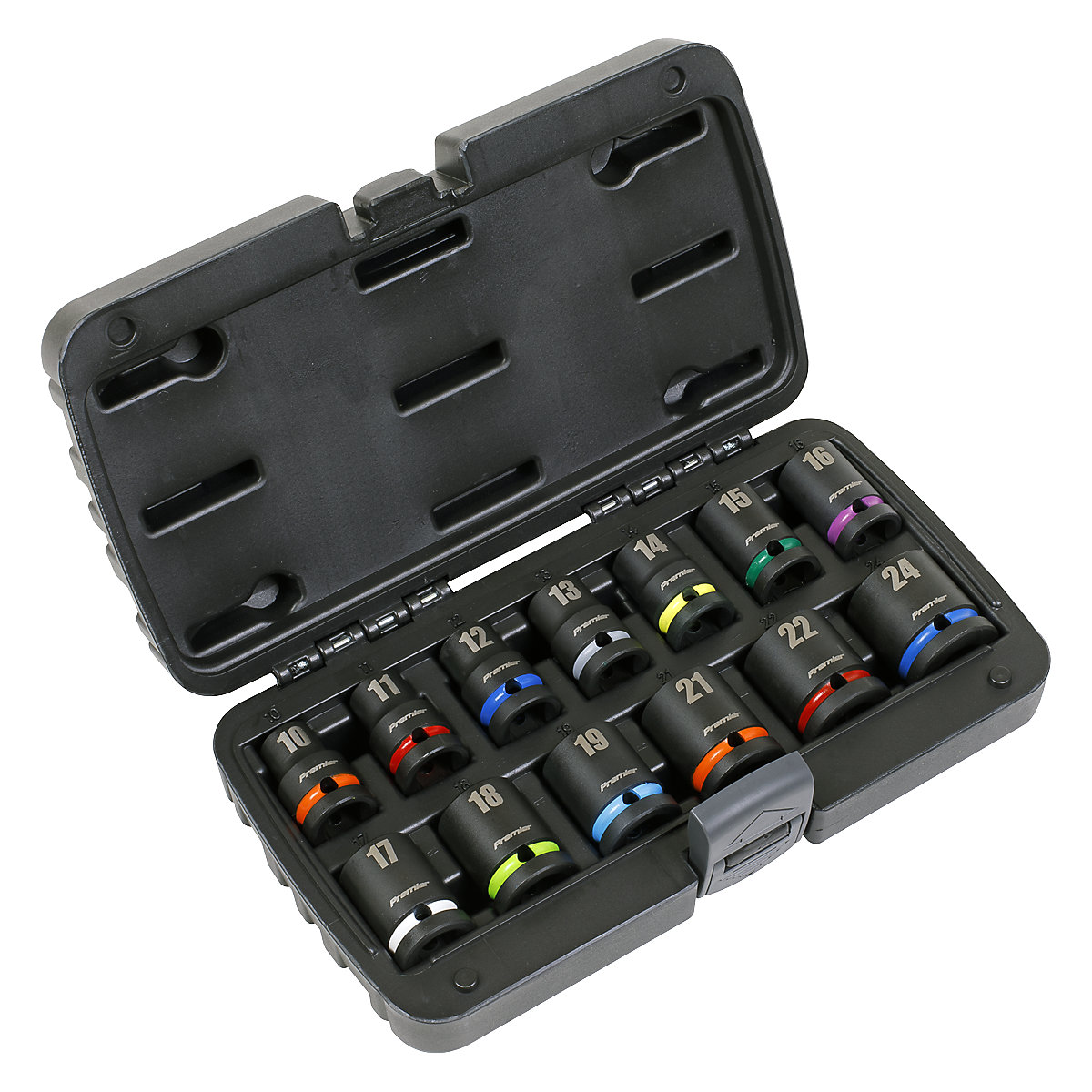 Sealey Premier 1/2"Sq Drive Deep Impact Socket Set | 13 Piece