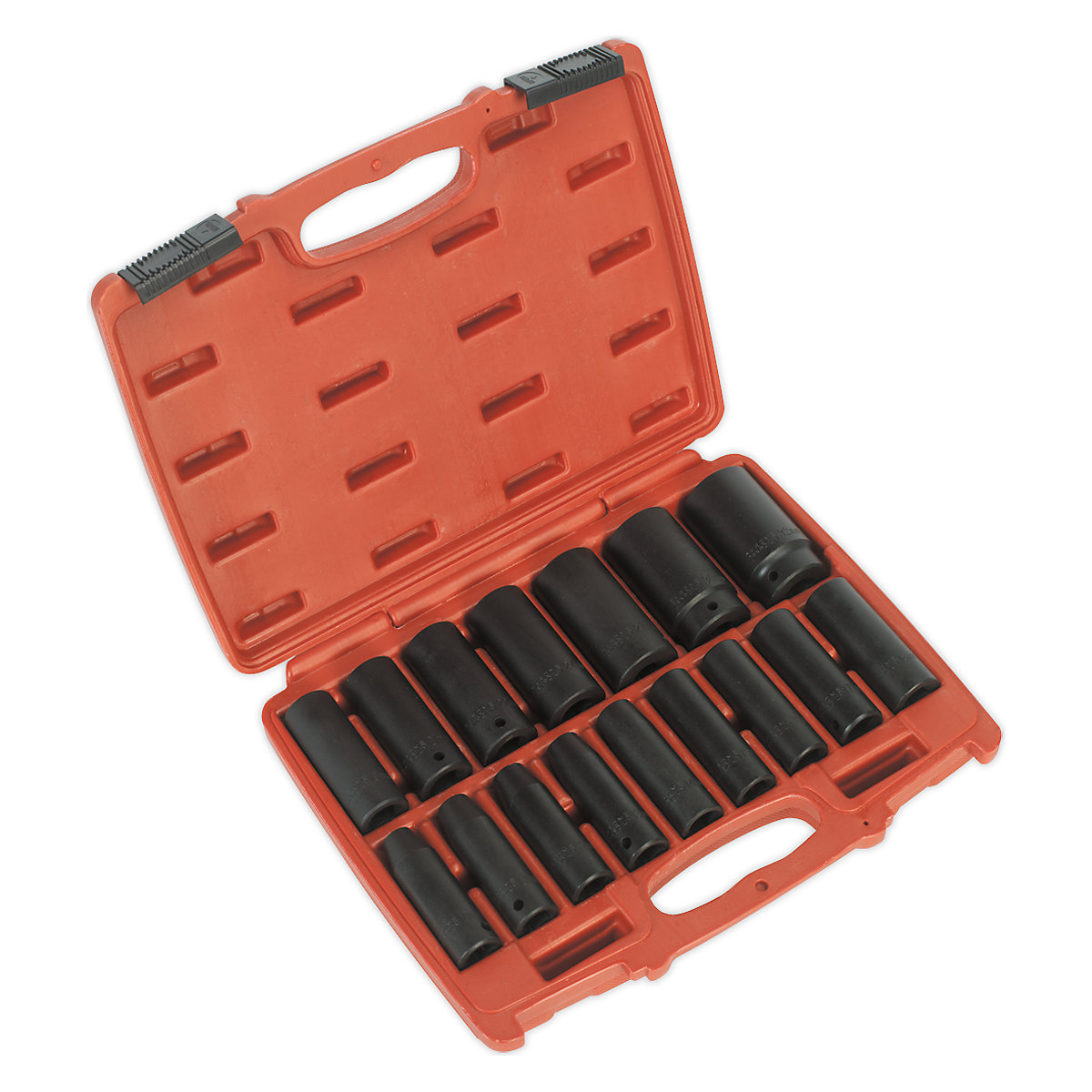 Sealey Premier 1/2"Sq Drive Deep Impact Socket Set | 16 Piece