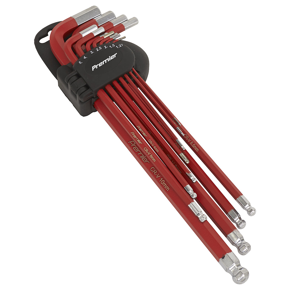 Sealey Premier Ball-End Hex Key Sets, Sealey Premier Ball-End Hex Key Sets, Sealey Premier Ball-End Hex Key Set | Extra-Long | 11 Piece-1