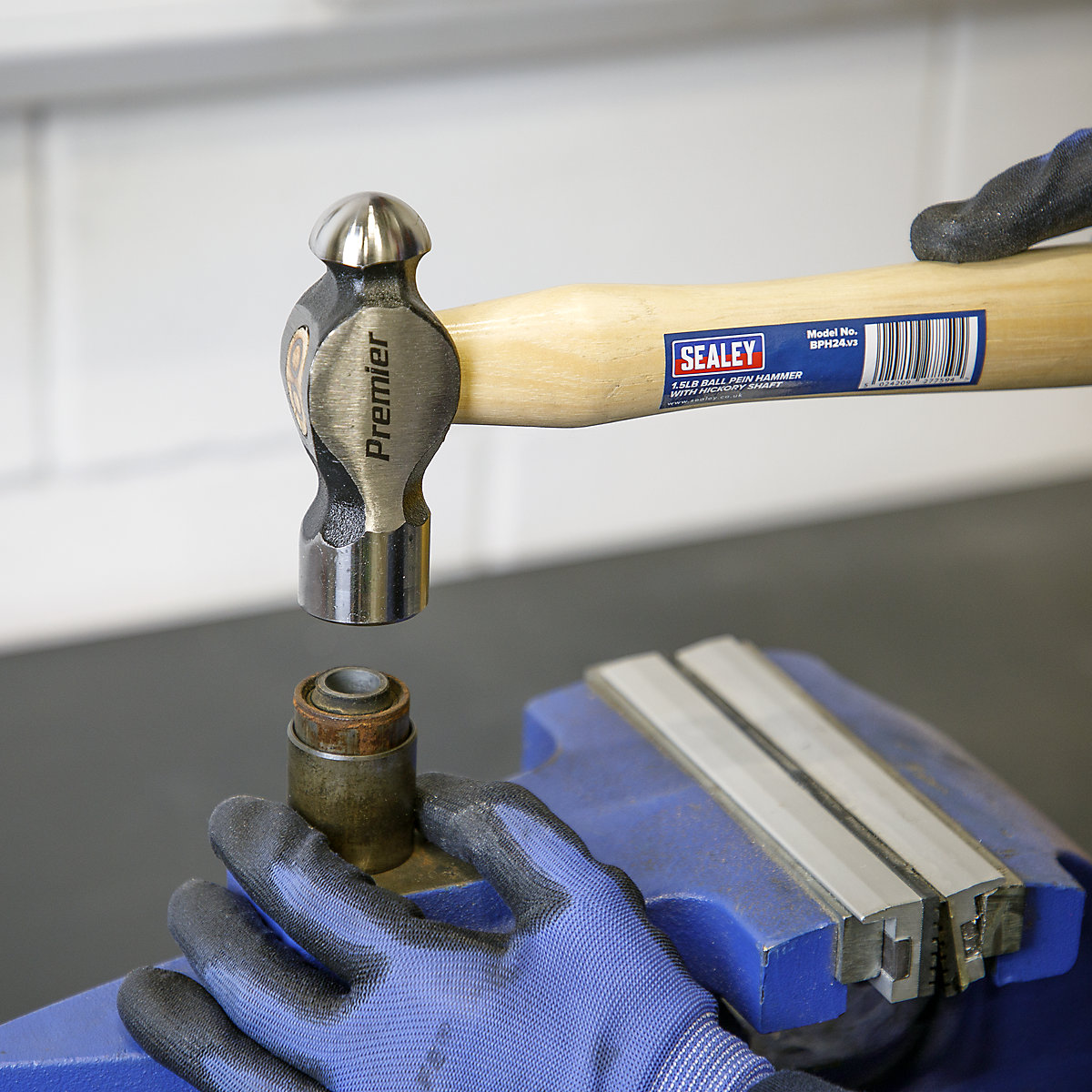 Sealey Premier Ball Pein Hammers with Hickory Shaft | 8oz - 2.5lb (Product illustration 5)-4