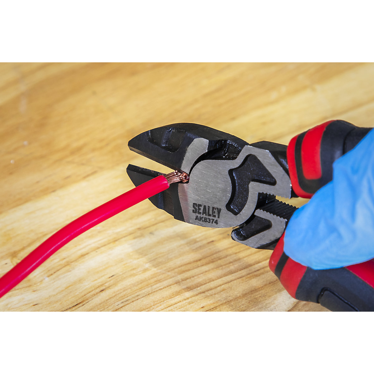 Sealey Premier Heavy-Duty High Leverage Side Cutters (Product illustration 5)-4