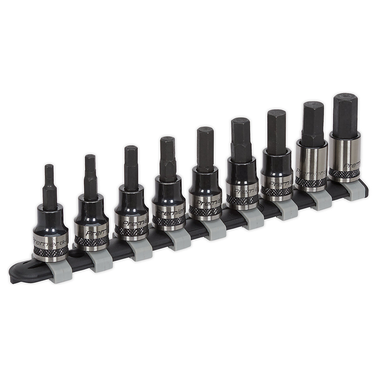 Sealey Premier Hex Key Socket Bit Set | 3/8"Sq Drive