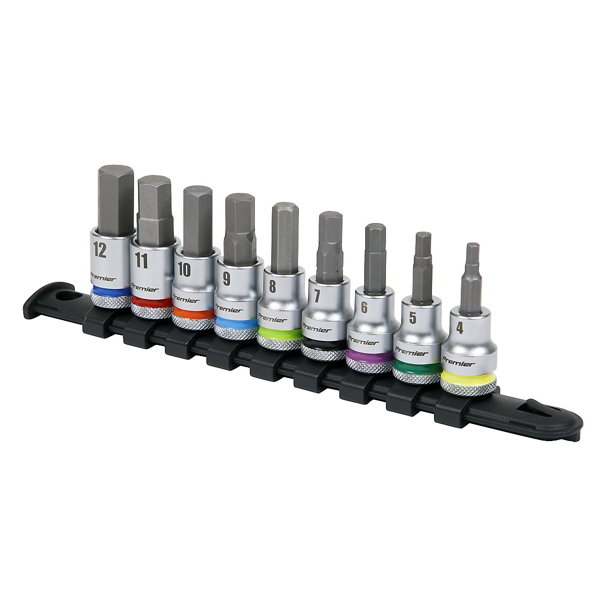 Sealey Premier Hex Socket Bit Set | 3/8"Sq Drive (Product illustration 3)-2