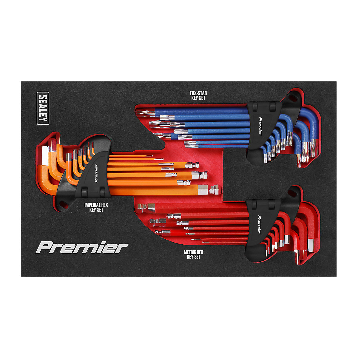 Sealey Premier Master Hex Key Set | 27 Piece (Product illustration 2)-1