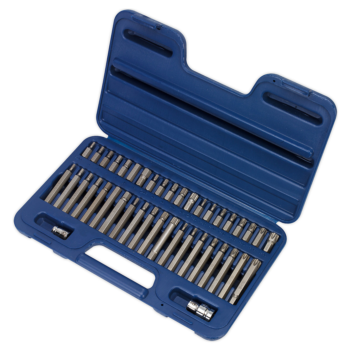 Sealey Premier TRX-Star, Hex & Spline Bit Set | 3/8" &amp; 1/2&quot;Sq Drive | 42 Piece (Product illustration 3)-2