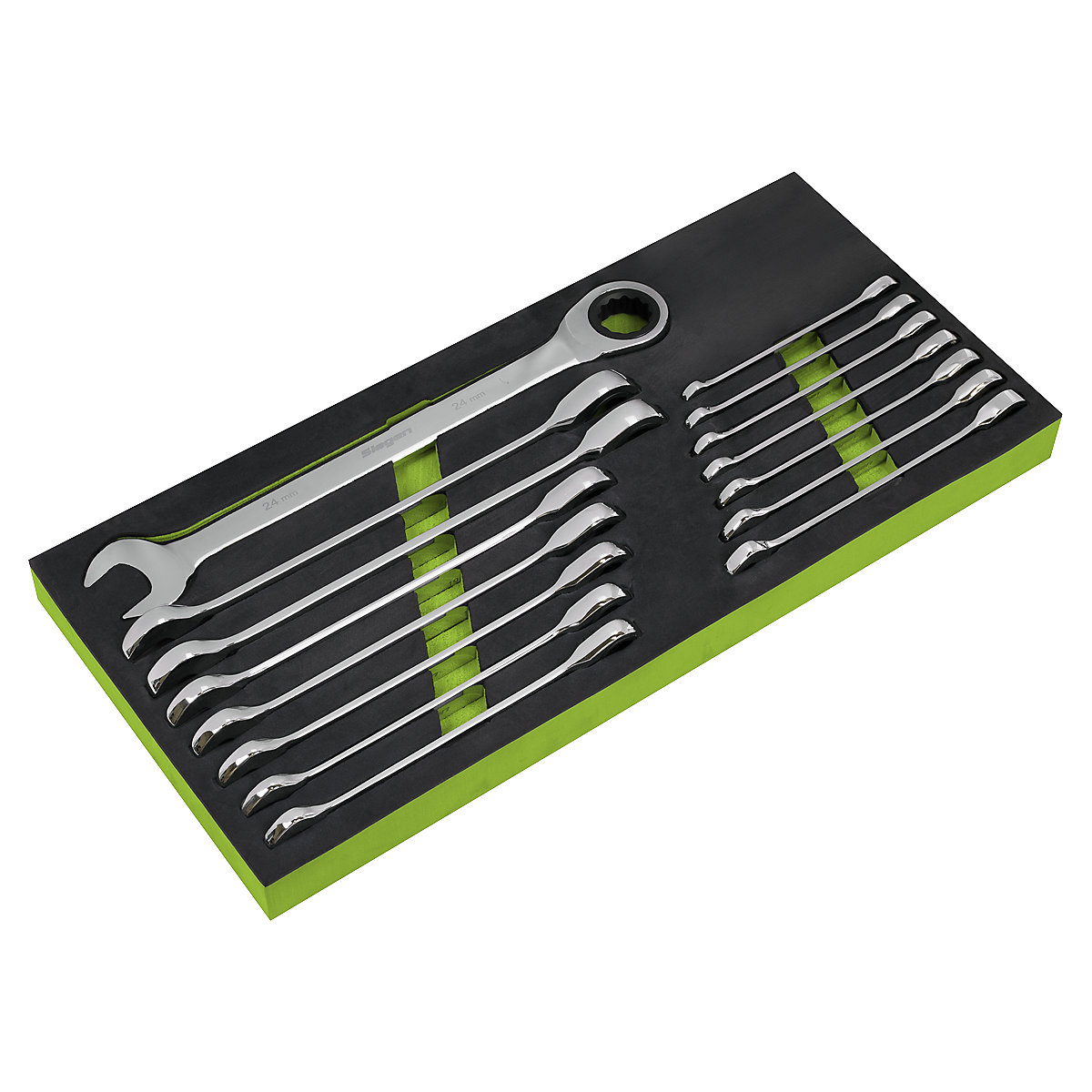 Sealey Siegen Combination Ratchet Spanner Set | 15 Piece