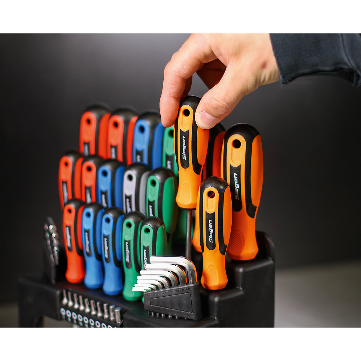 Sealey Siegen Standard or Hammer-Thru Screwdriver, Hex Key & Bit Sets | 44 Piece (Product illustration 7)-6