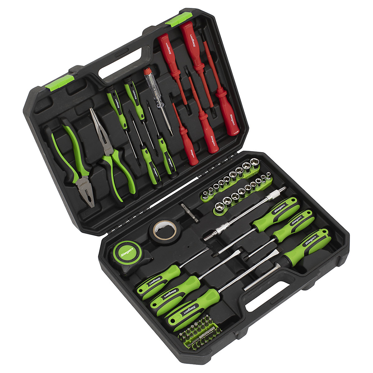 Sealey Siegen Tool Kit with Insulated & Microtip Screwdrivers | 73 Piece