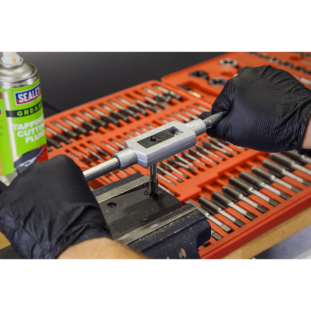 Sealey 110pc Metric Tap & Die Set (Product illustration 6)-5