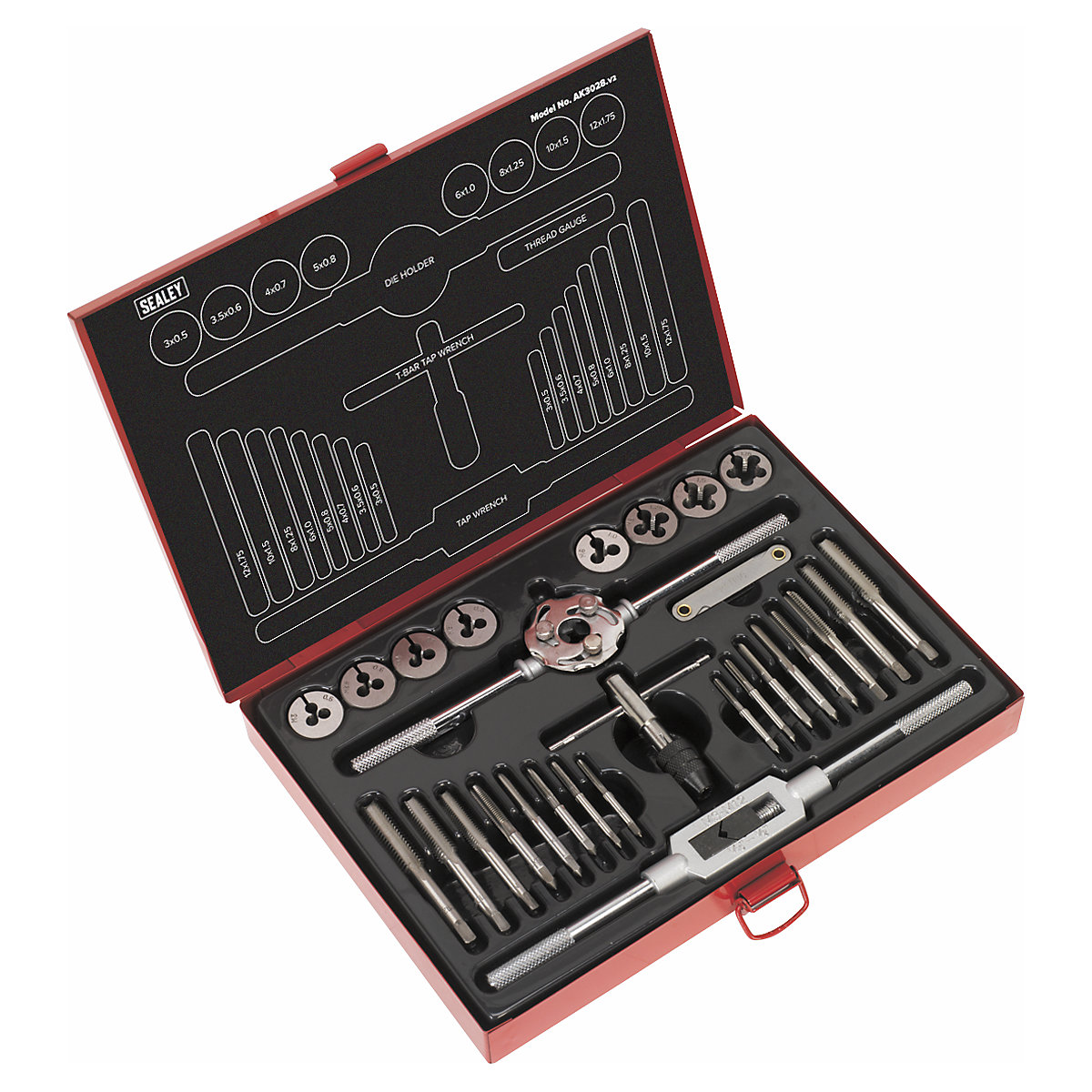 Sealey 28pc Metric Tap & Die Set | Split Dies