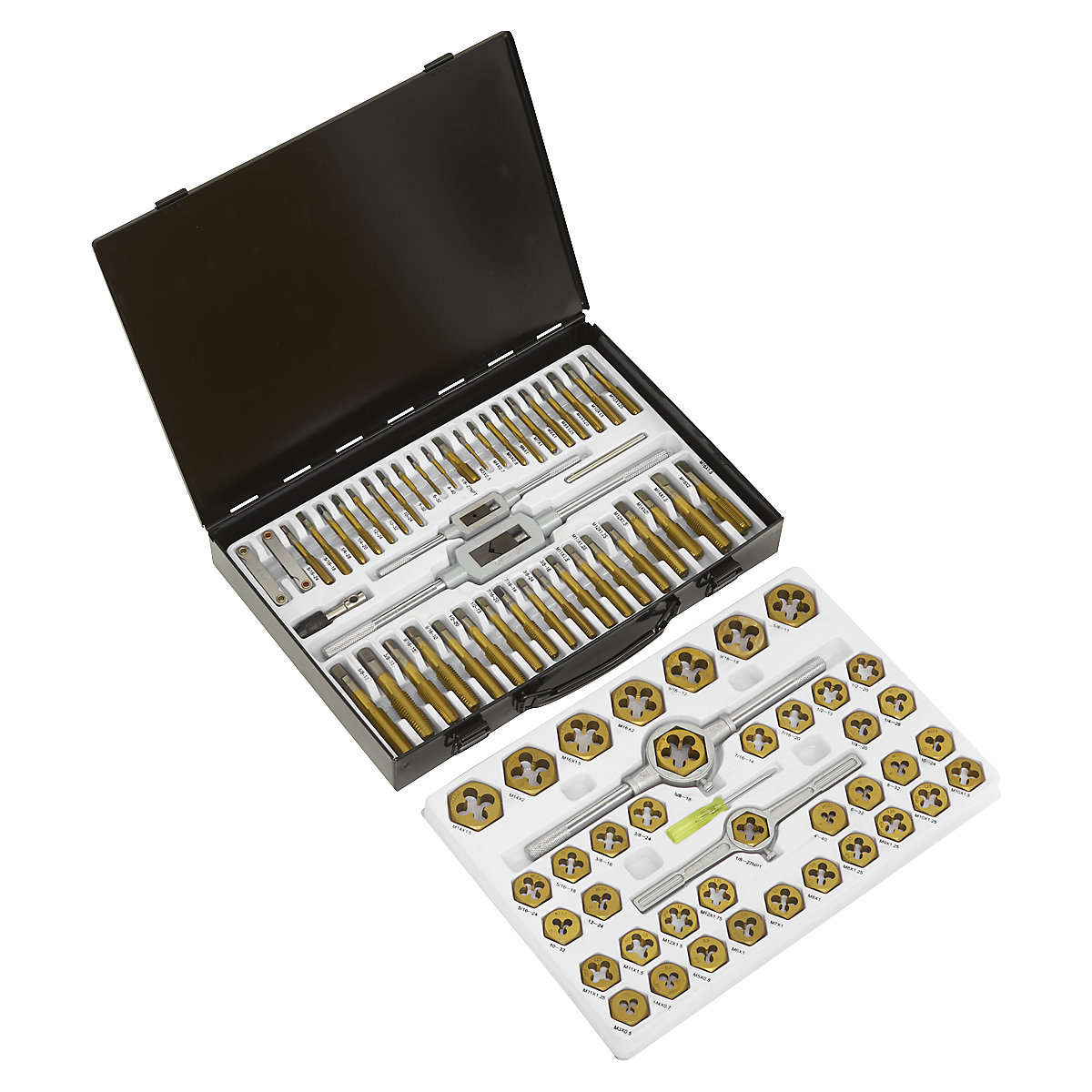 Sealey 86pc Hexagonal Metric & SAE/Imperial Tap & Die Set