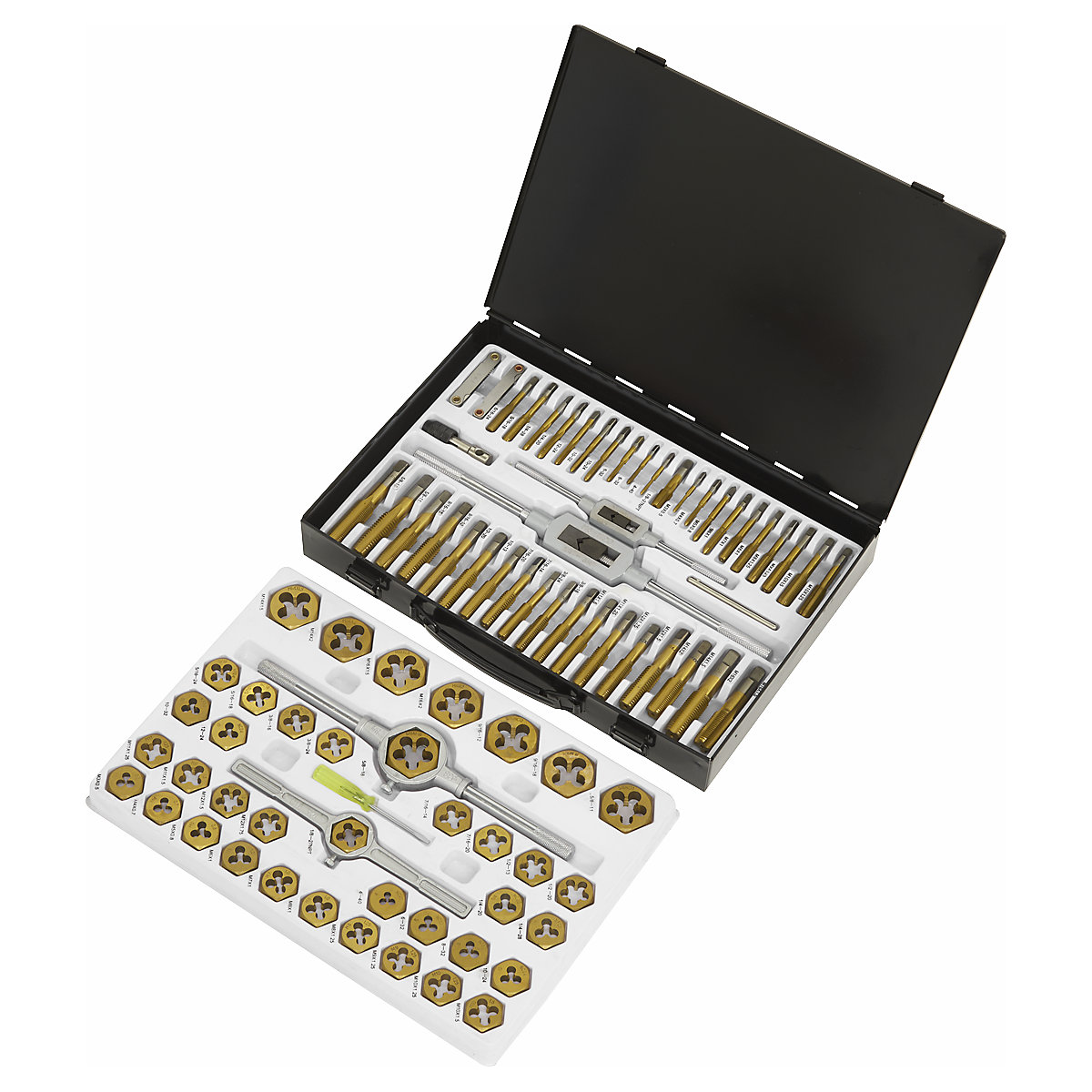 Sealey 86pc Hexagonal Metric & SAE/Imperial Tap &amp; Die Set (Product illustration 3)-2