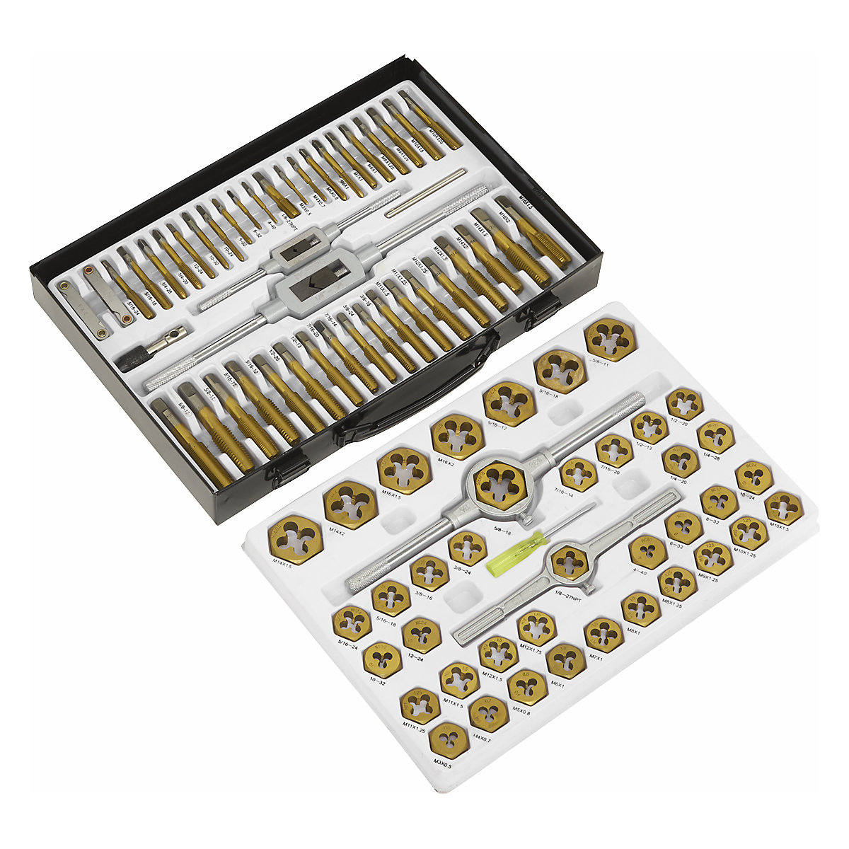 Sealey 86pc Hexagonal Metric & SAE/Imperial Tap &amp; Die Set (Product illustration 7)-6