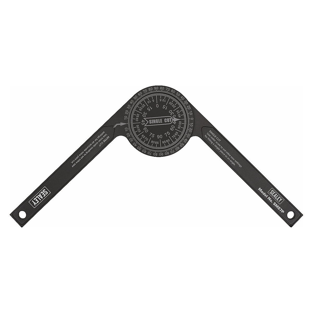 Sealey Aluminium Mitre Saw Protractor (Product illustration 2)-1