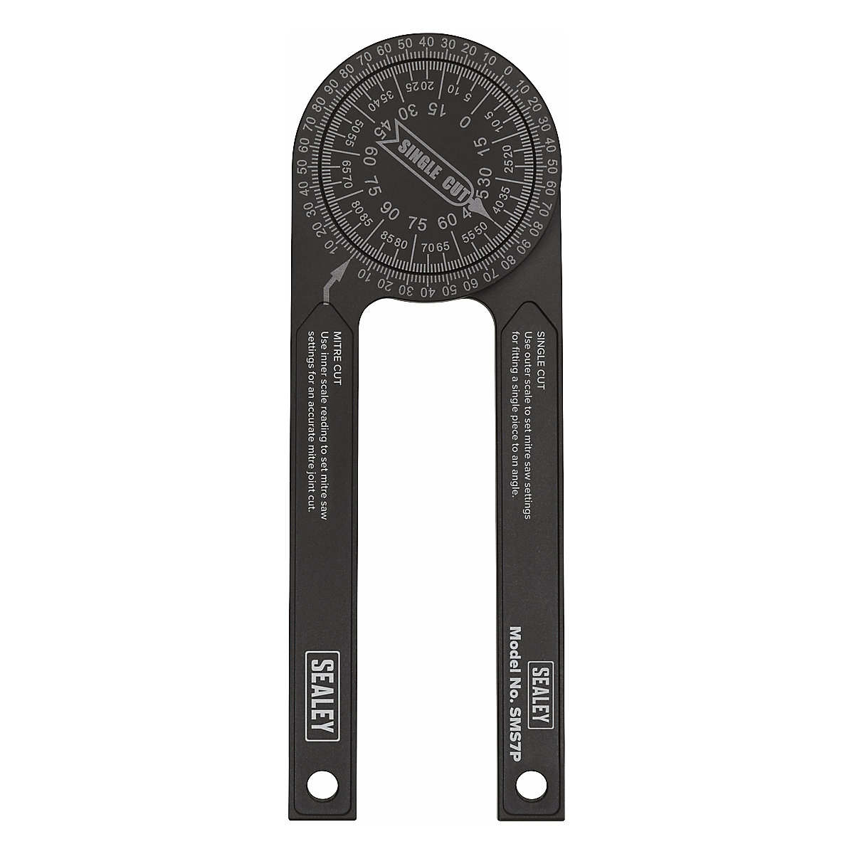 Sealey Aluminium Mitre Saw Protractor (Product illustration 3)-2