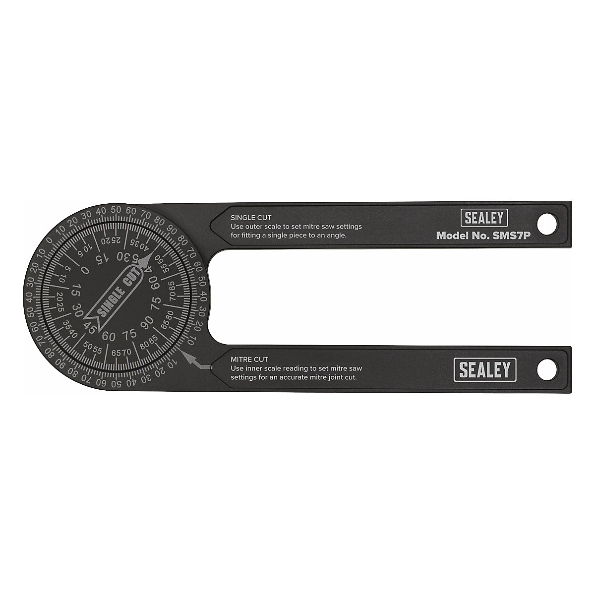 Sealey Aluminium Mitre Saw Protractor (Product illustration 4)-3