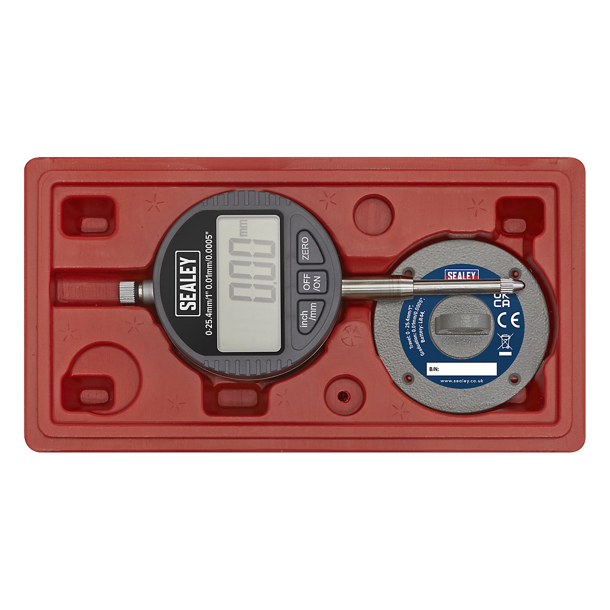 Sealey Dual Reading Digital Dial Bore Gauge (Product illustration 2)-1