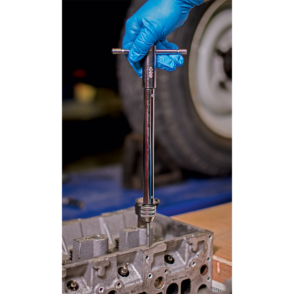 Sealey Long Handled Ratchet Tap Wrench | M5-M12 (Product illustration 3)-2
