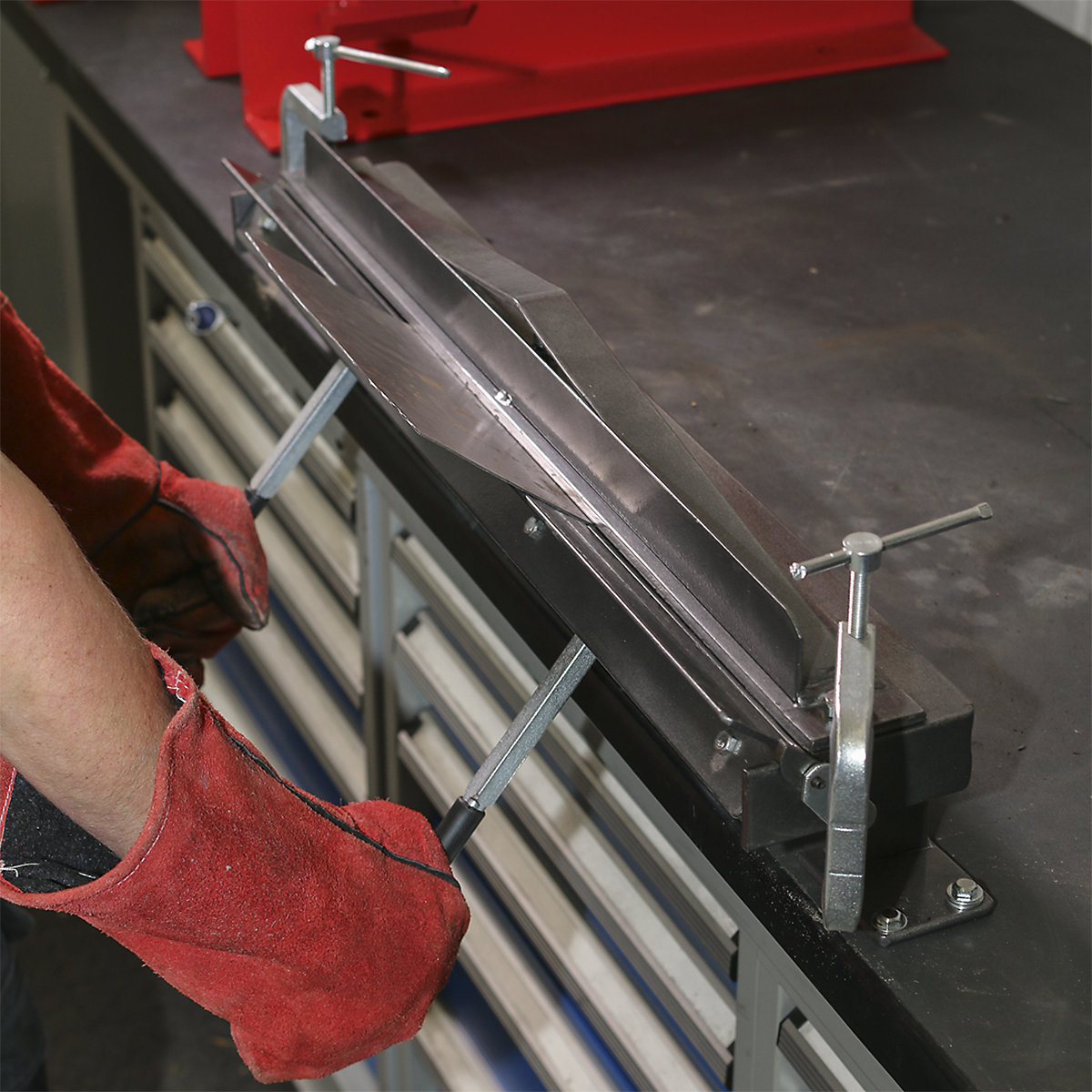Sealey Vice/Bench Mounting Sheet Metal Folder | 700mm (Product illustration 10)-9