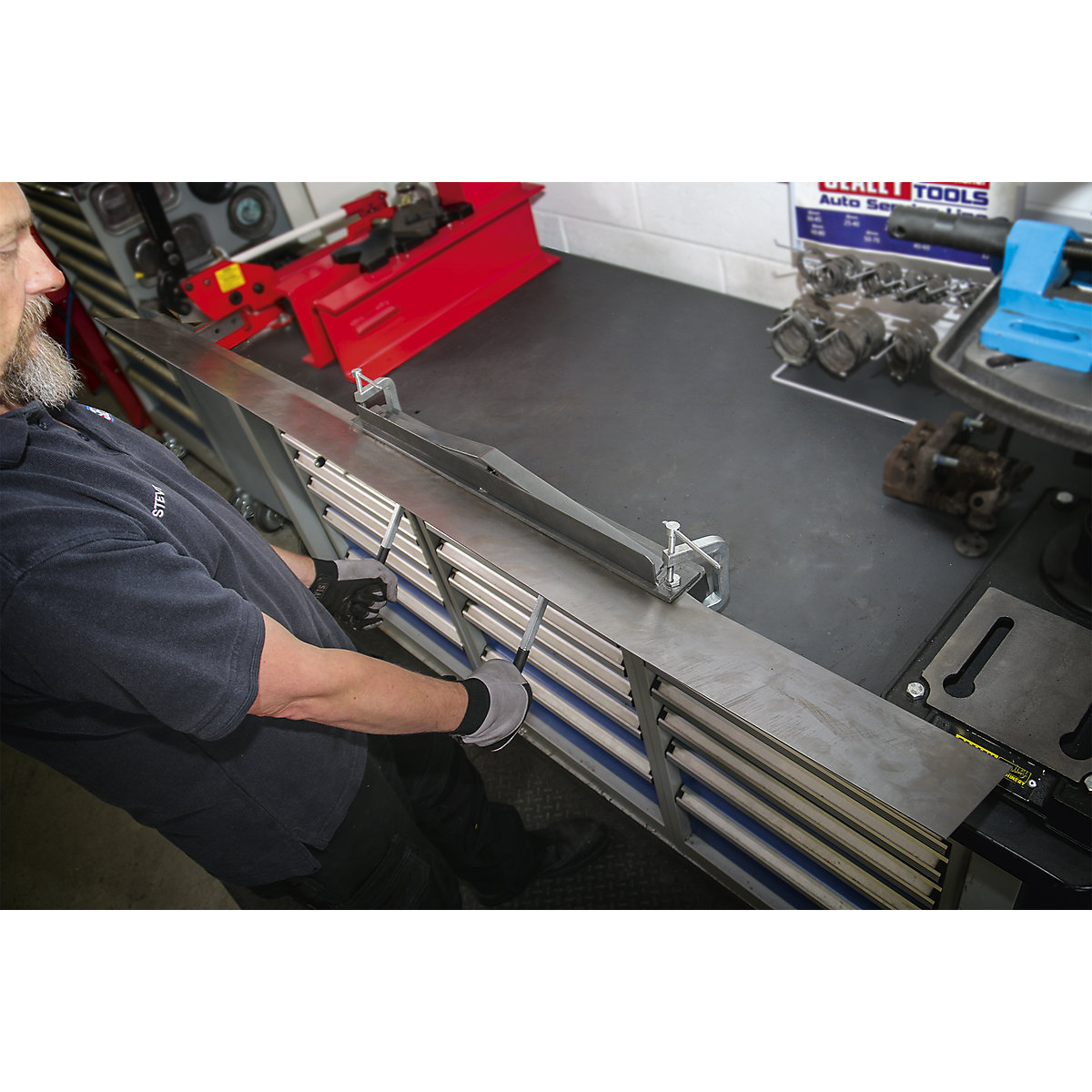 Sealey Vice/Bench Mounting Sheet Metal Folder | 700mm (Product illustration 4)-3