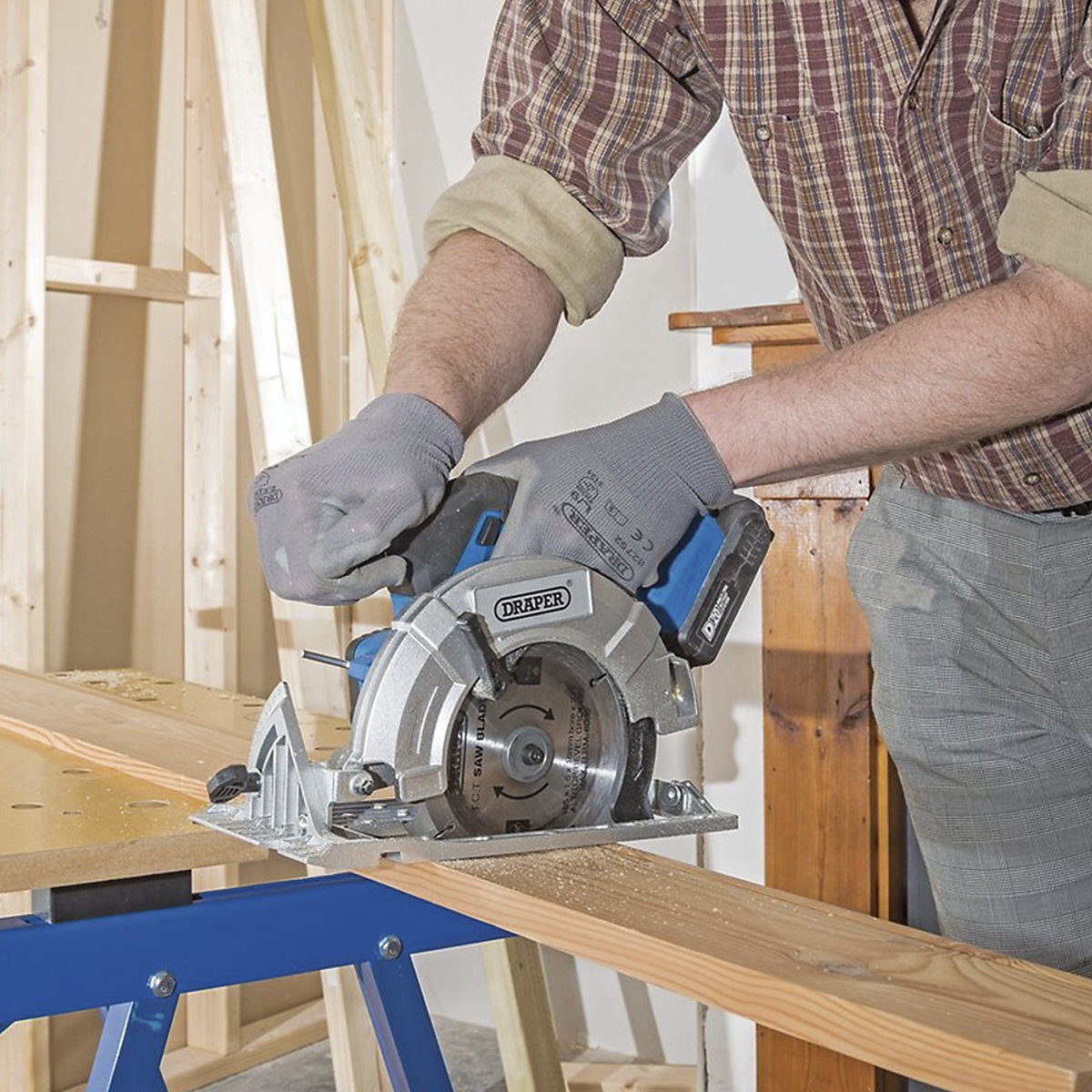 Draper D20 Series Brushless Circular Saw with Battery & Charger (Product illustration 4)-3