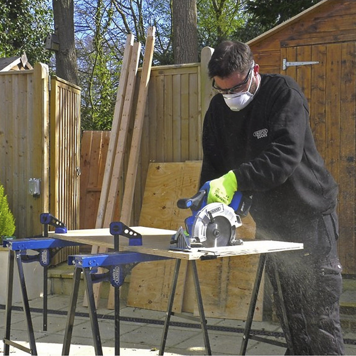 Draper D20 Series Brushless Circular Saw with Battery & Charger (Product illustration 6)-5