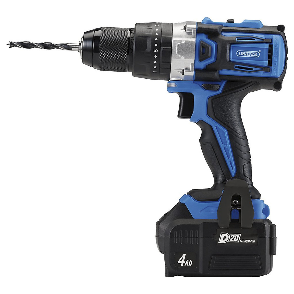 Draper D20 Series Brushless Combi Drill with Battery & Charger (Product illustration 3)-2