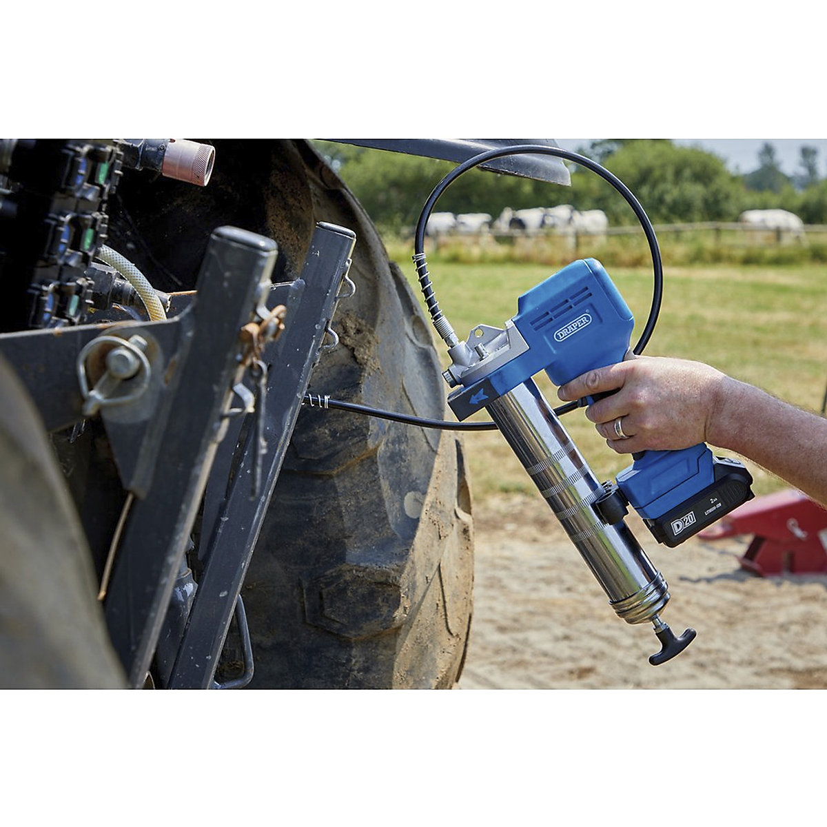 Draper D20 Series Grease Gun Kit with Batteries & Charger (Product illustration 10)-9