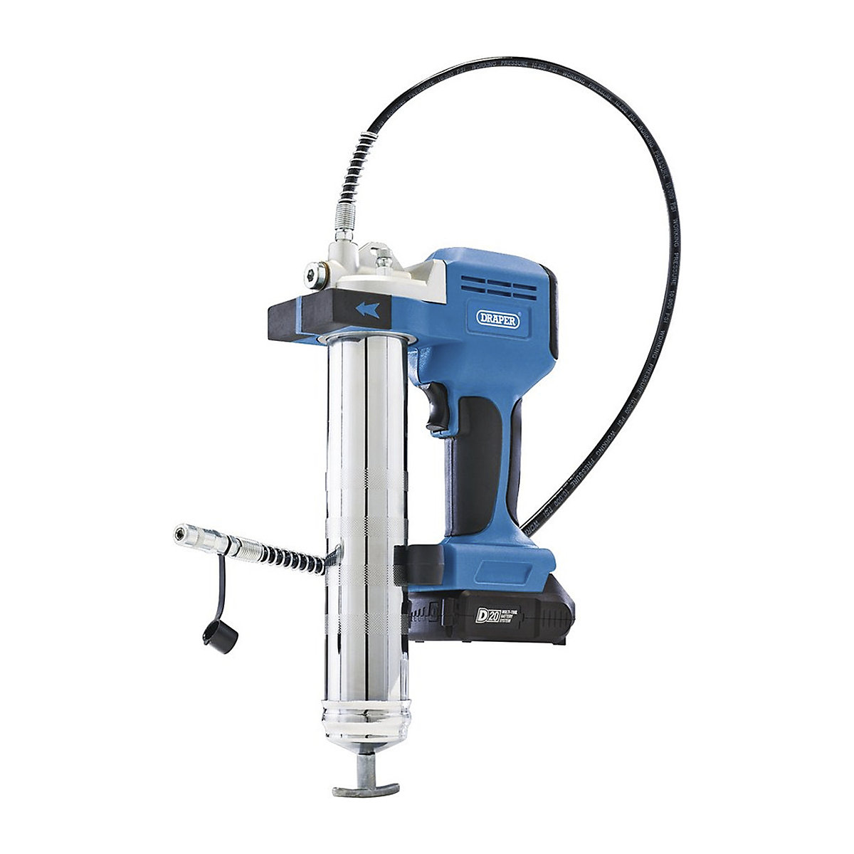 Draper D20 Series Grease Gun Kit with Batteries & Charger (Product illustration 6)-5