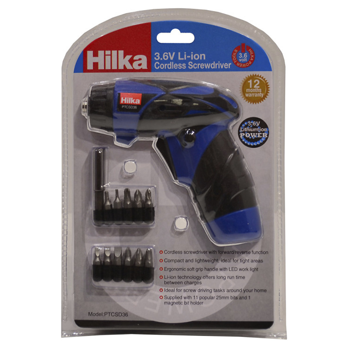 Hilka Li-ion Cordless Screwdriver (Product illustration 3)-2