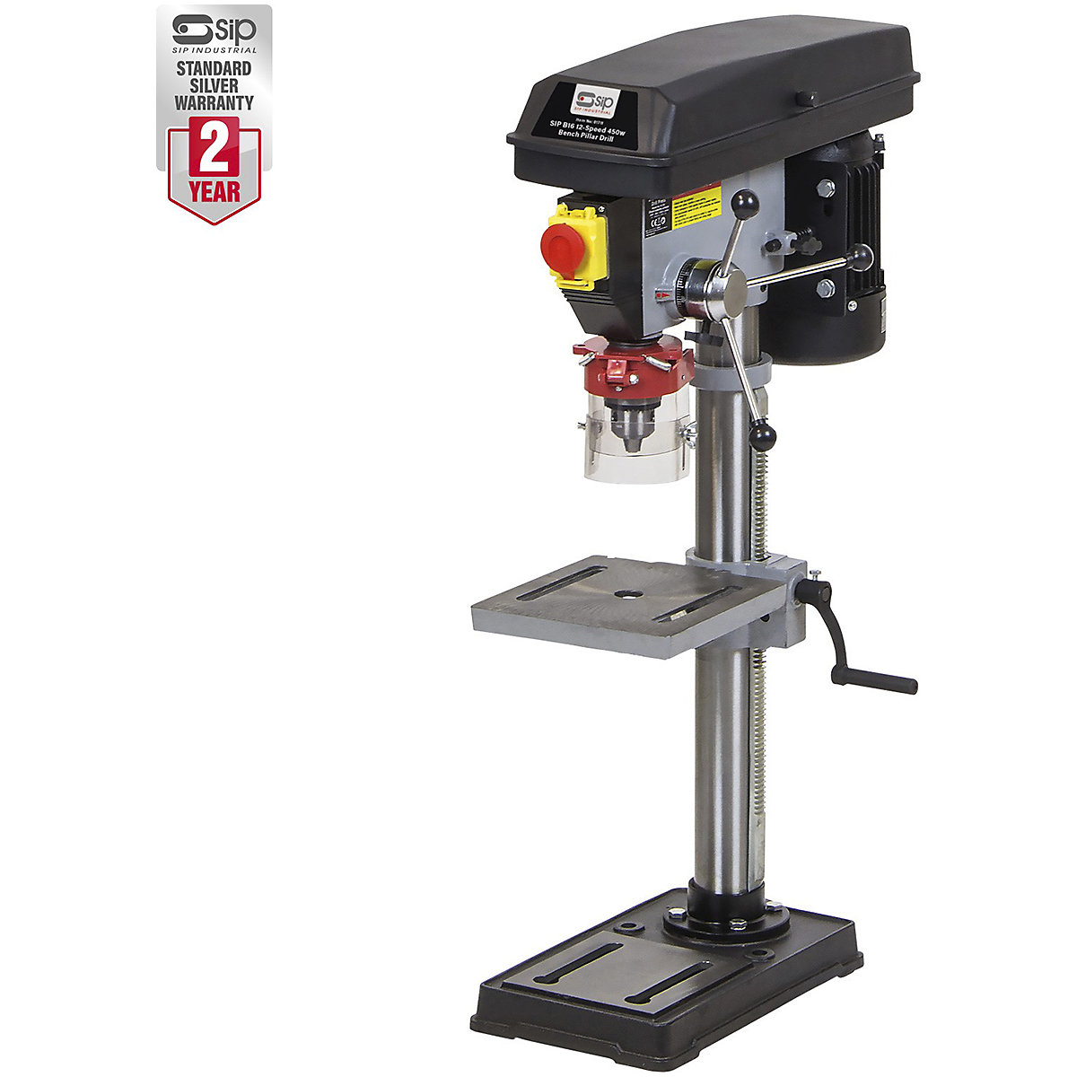 SIP Bench Pillar Drill | 5 or 12 Speed (Product illustration 2)-1