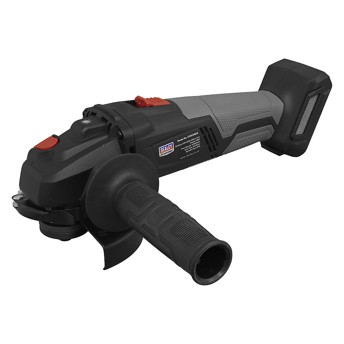 Sealey 115mm Brushless Angle Grinder | SV20 Series, Sealey 115mm Brushless Angle Grinder | SV20 Series, Sealey SV20 Series| Ø115mm Brushless Angle Grinder | 20V-1
