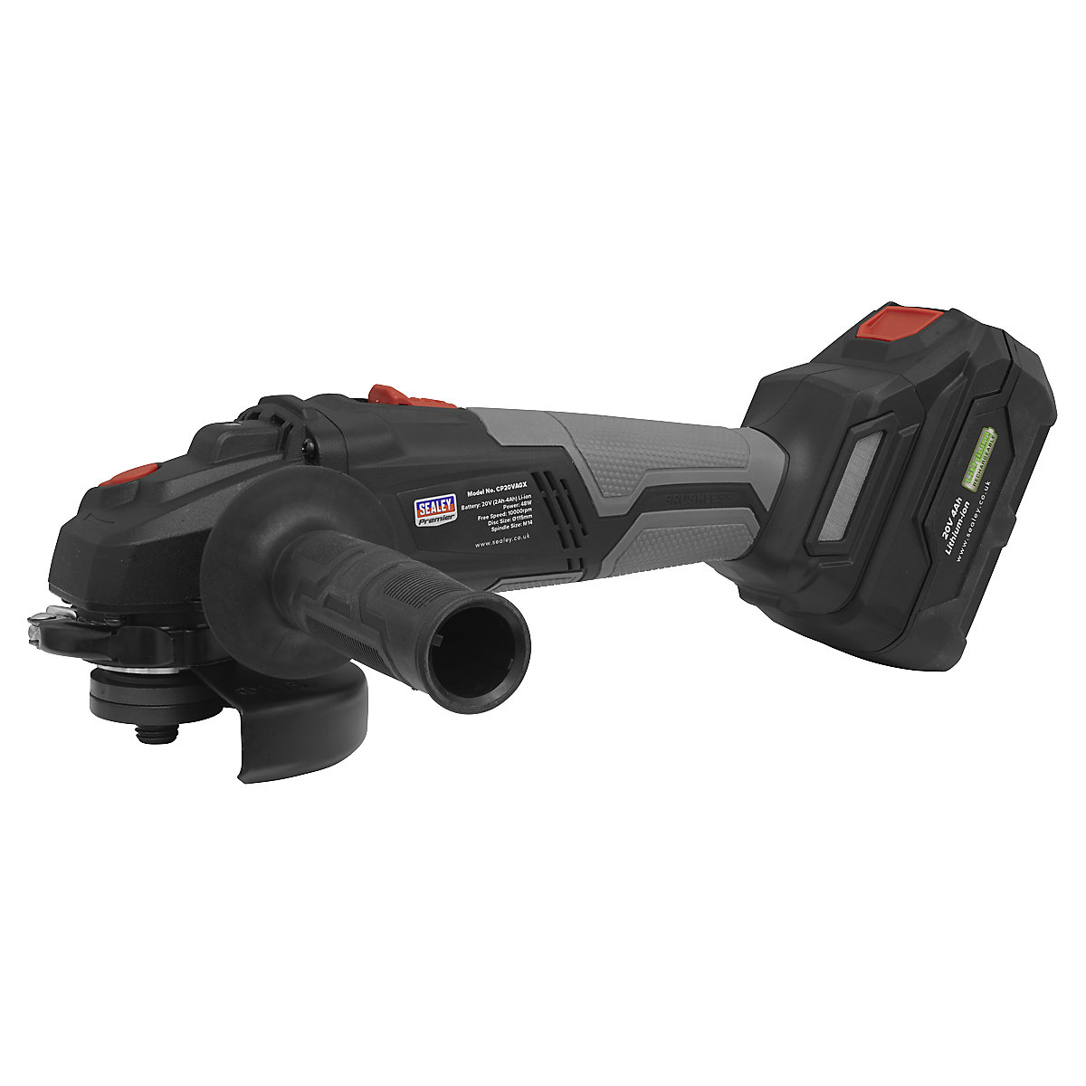 Sealey 115mm Brushless Angle Grinder | SV20 Series (Product illustration 5)-4