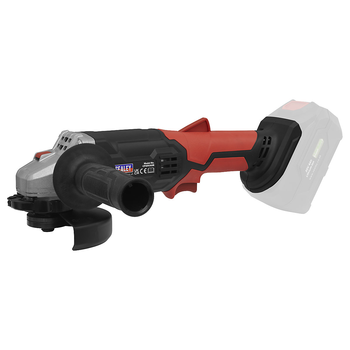 Sealey 115mm Cordless Angle Grinder | SV20 Series (Product illustration 2)-1