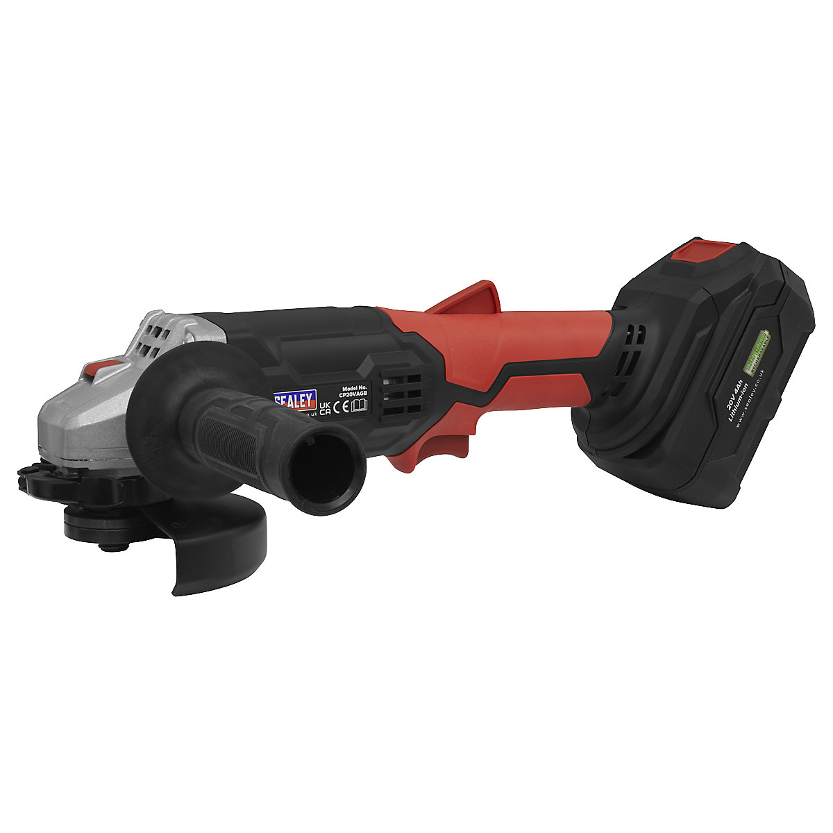 Sealey 115mm Cordless Angle Grinder | SV20 Series (Product illustration 3)-2