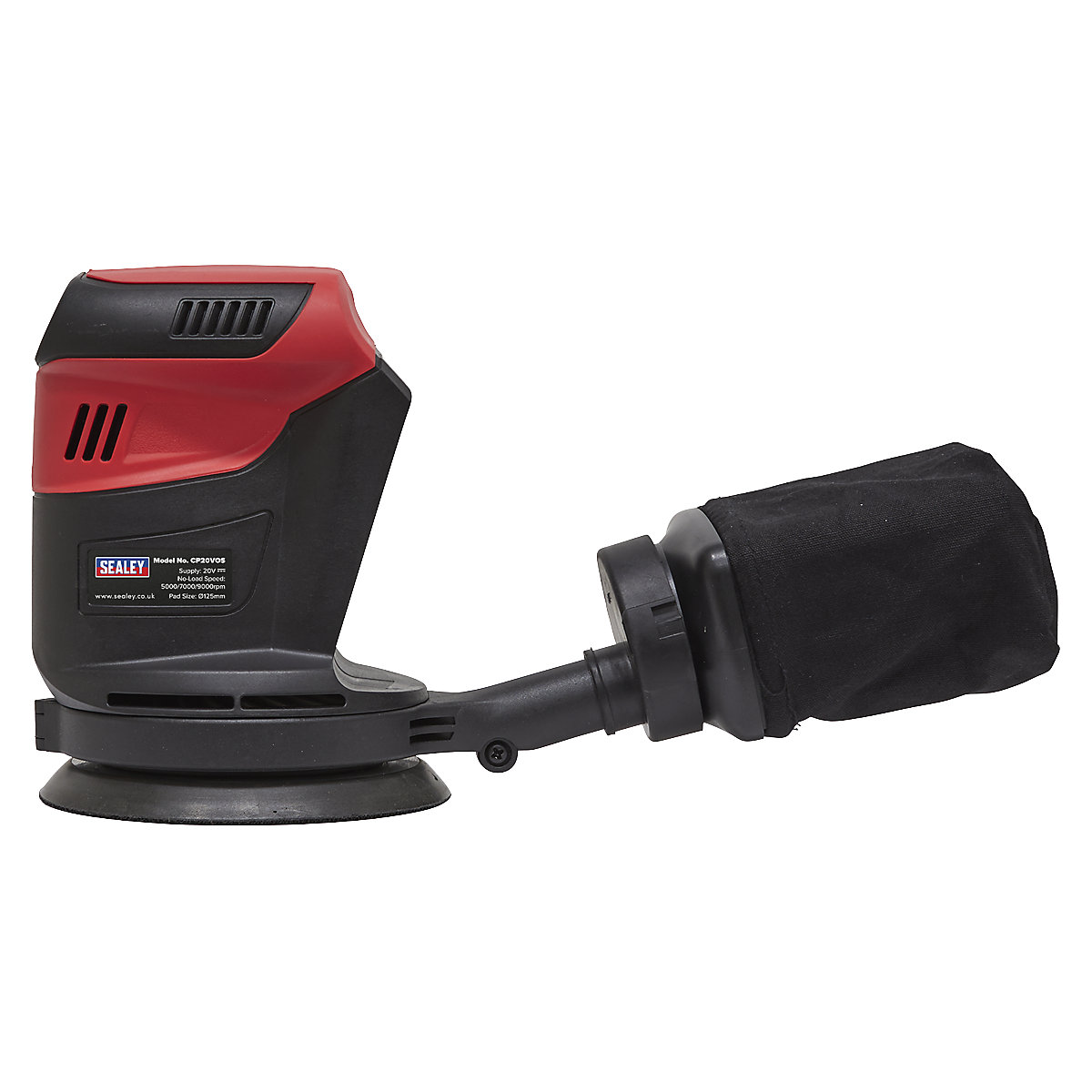 Sealey 125mm Cordless Orbital Palm Sander | SV20 Series (Product illustration 4)-3