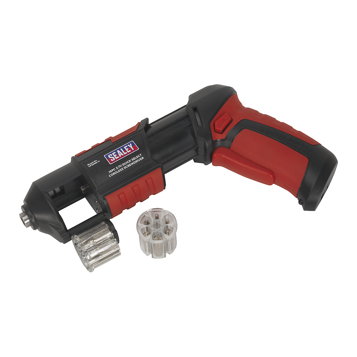 Sealey  14pc Quick Select Cordless Screwdriver | 3.7V Lithium-ion (Product illustration 3)-2