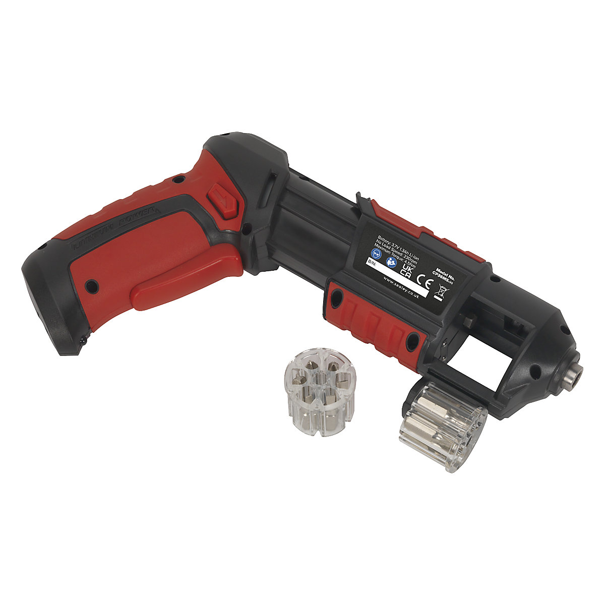 Sealey  14pc Quick Select Cordless Screwdriver | 3.7V Lithium-ion (Product illustration 4)-3