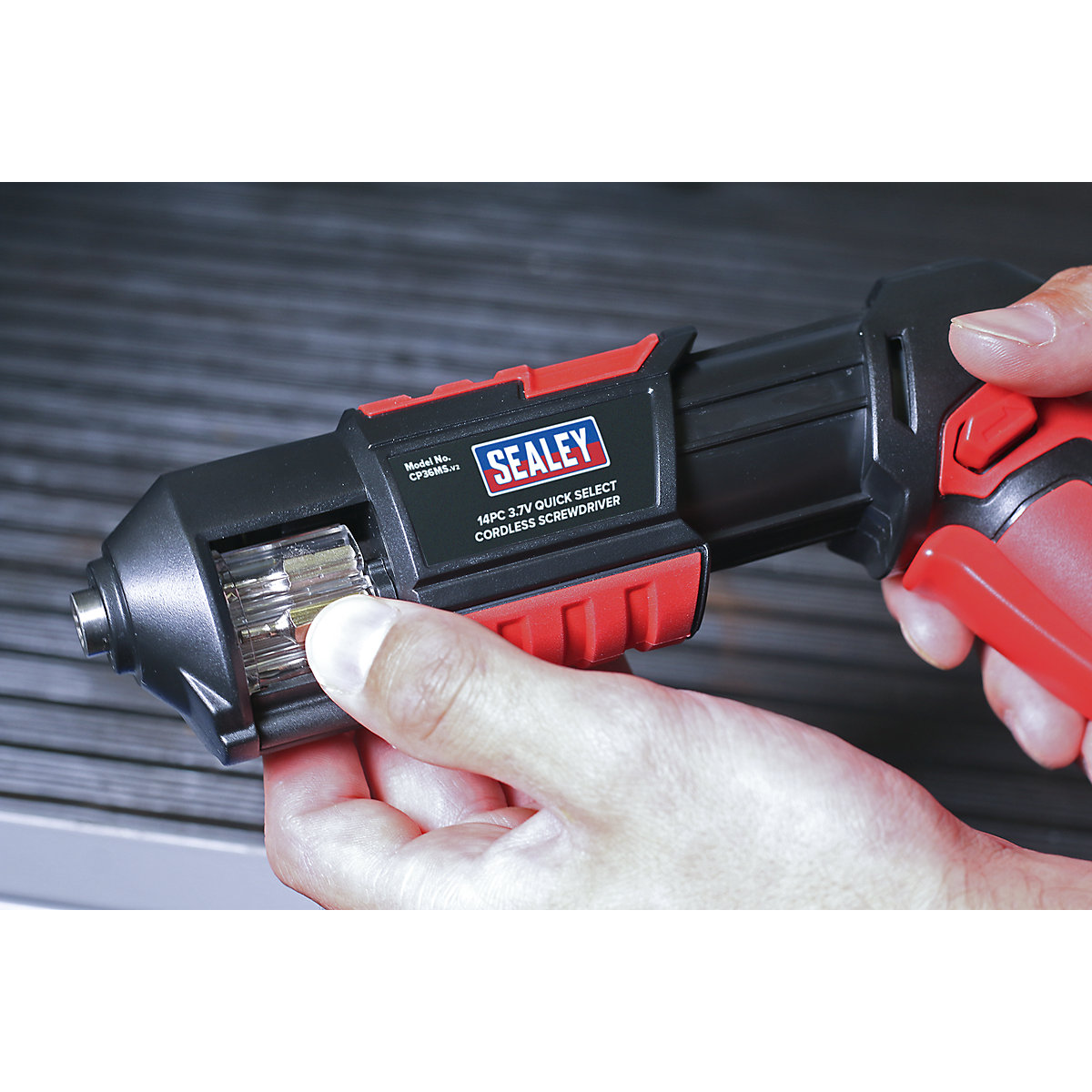 Sealey  14pc Quick Select Cordless Screwdriver | 3.7V Lithium-ion (Product illustration 5)-4