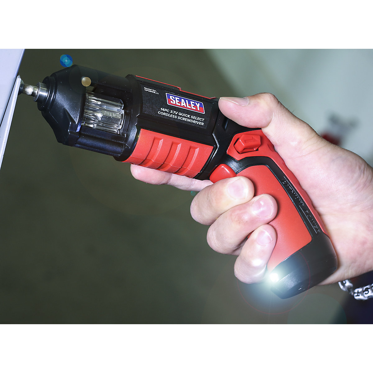 Sealey  14pc Quick Select Cordless Screwdriver | 3.7V Lithium-ion (Product illustration 6)-5