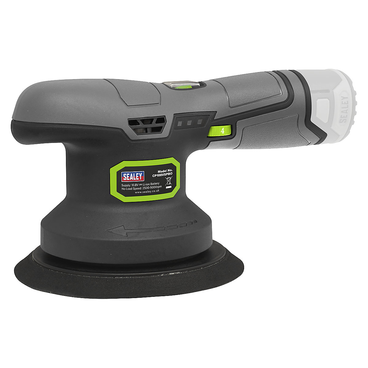 Sealey 150mm Dual Action Sander/Polisher | SV10.8 Series (Product illustration 5)-4
